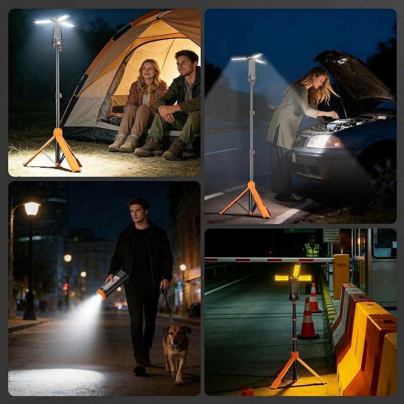 چراغ کمپینگ مدل چند منظوره Tripod 