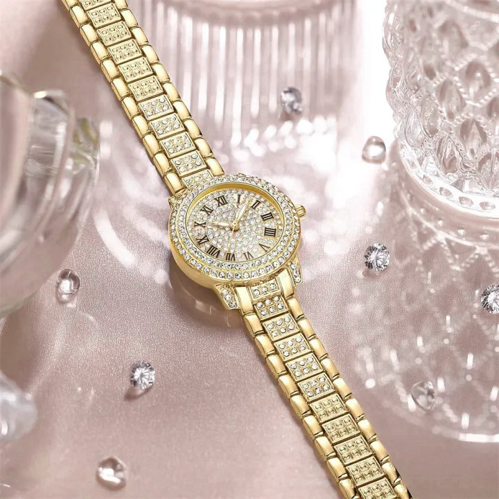 ساعت مچی عقربه ای زنانه مدل الماس لوکس کد TAL01