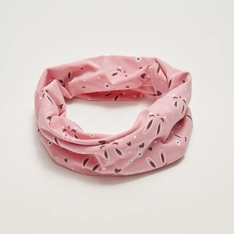 ست کلاه و شال گردن دخترانه ال سی وایکیکی مدل آنتی باکتریال خرگوشی