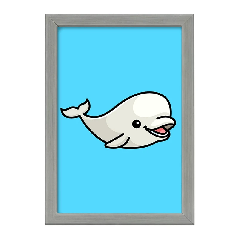تابلو خندالو طرح حیوانات آبزی نهنگ کد 28158