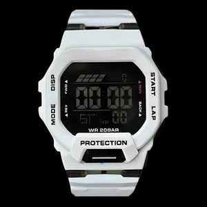 ساعت مچی دیجیتال مدل اسپرت تک زمانه بند رابر کرنوگراف کد GDB200.2