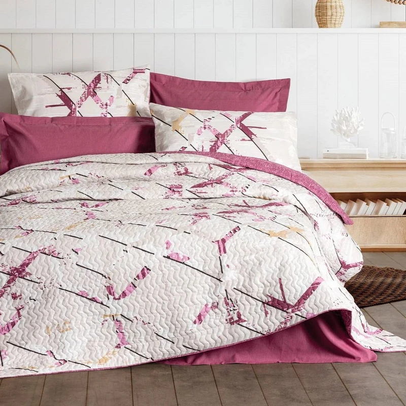 سرویس روتختی دو نفره 4 تکه کاتن باکس مدل Complete Seti Mode Line - Renata Murdum C.K