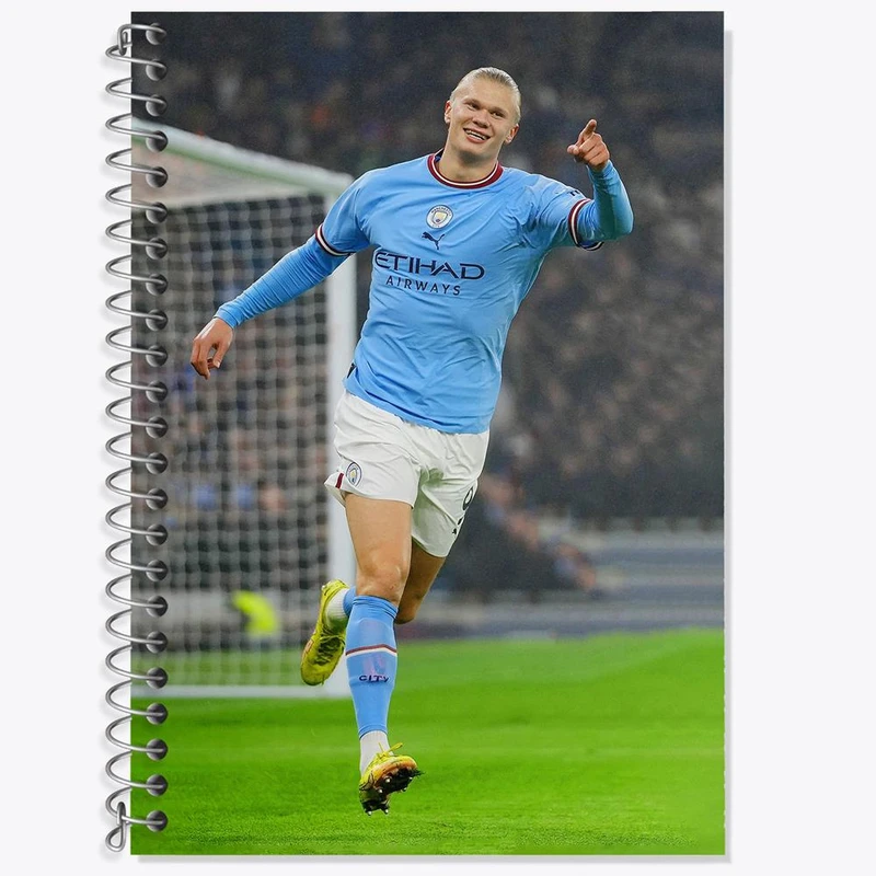 دفتر لغت 50 برگ خندالو مدل ارلینگ هالند Erling Haaland کد 28622