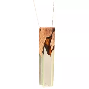 گردن آویز چوبی گالری عرفان کد 150011 طرح سارگل