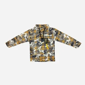 تی شرت آستین بلند پسرانه مدل ارتشی