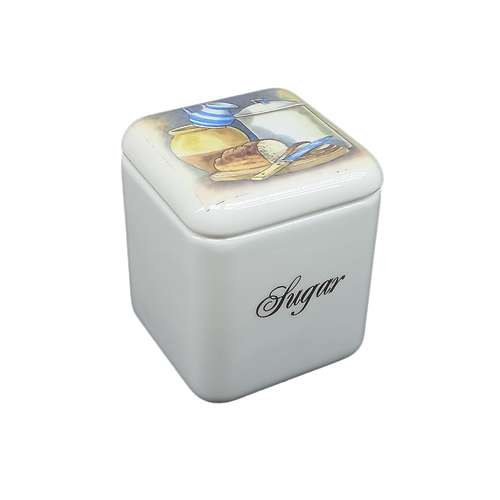 بانکه سرامیکی مدل تکست طرح شکر و نان باگت