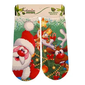 جوراب کاتامینا مدل گوزن و بابانوئل کد Santa-Gavazn-211