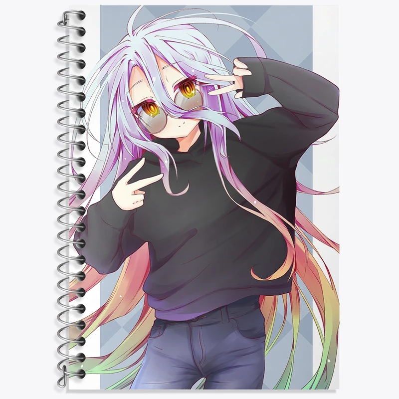 دفتر لغت 50 برگ خندالو طرح شیرو انیمه نو گیم نو لایف کد 32410