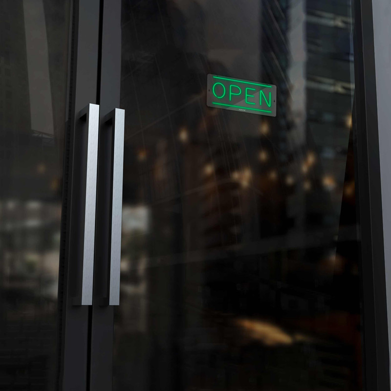 چراغ دیواری نئون دیزاین طرح Open_GR