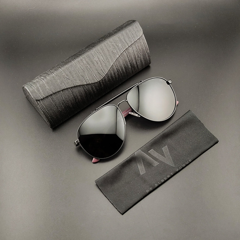 عینک آفتابی خلبانی (Aviator) مردانه آلبرت وگ  7