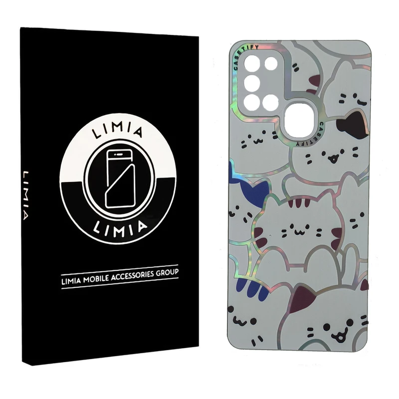 کاور لیمیا مدل فانتزی لنزدار طرح عروسکی شبرنگی مناسب برای گوشی موبایل سامسونگ Galaxy A21s