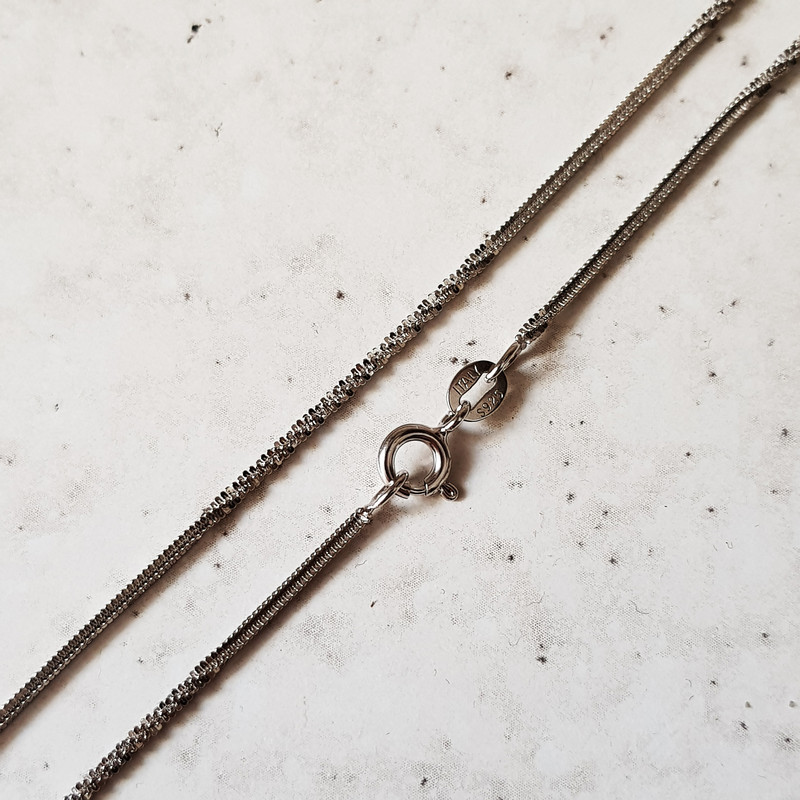 زنجیر نقره زنانه سلین کالا مدل بافت ce-za13