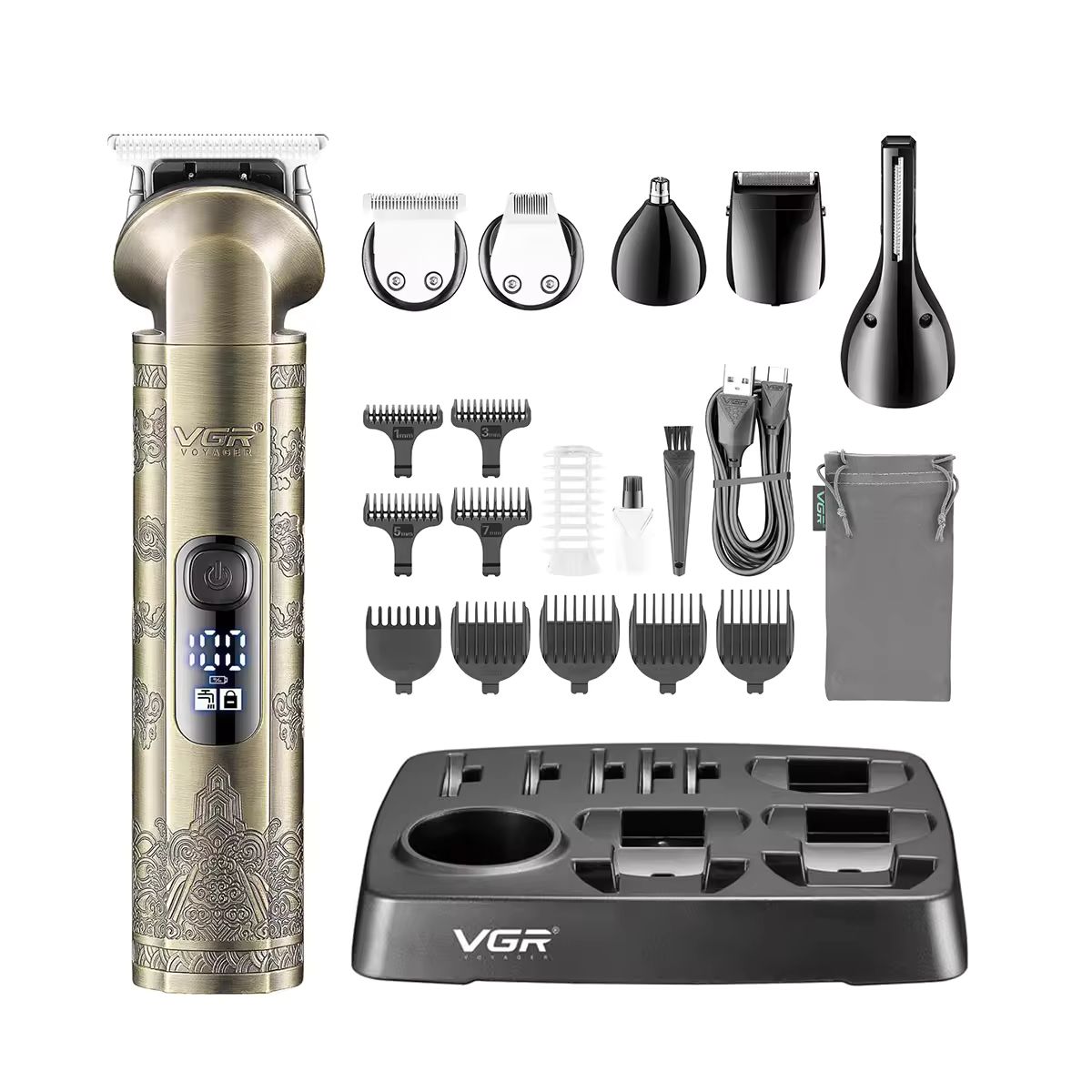 ماشین اصلاح موی سر و صورت وی جی ار مدل v-109 -  - 3