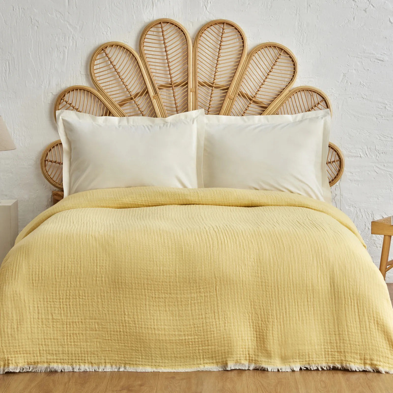 روتختی دو نفره کاراجا هوم مدل Perles Sari Muslin Pike C.K سایز 240x200 سانتی‌متر
