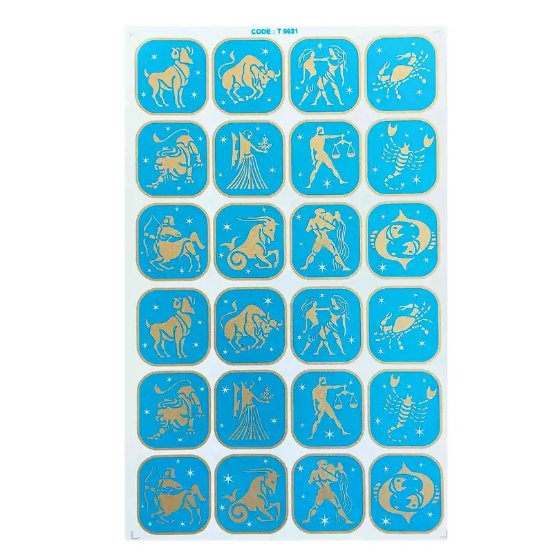 برچسب ترنسفر مدل سمبل دایره البروج کد AB