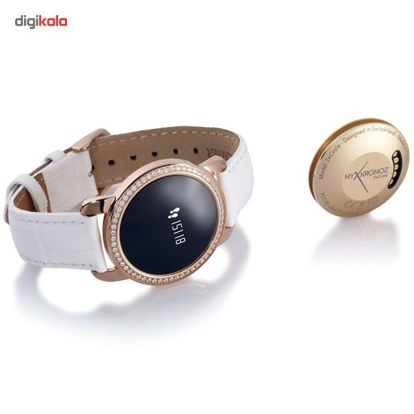 مچ بند هوشمند مای کرونوز مدل Zecircle Swarovski Pink Gold -  - 6