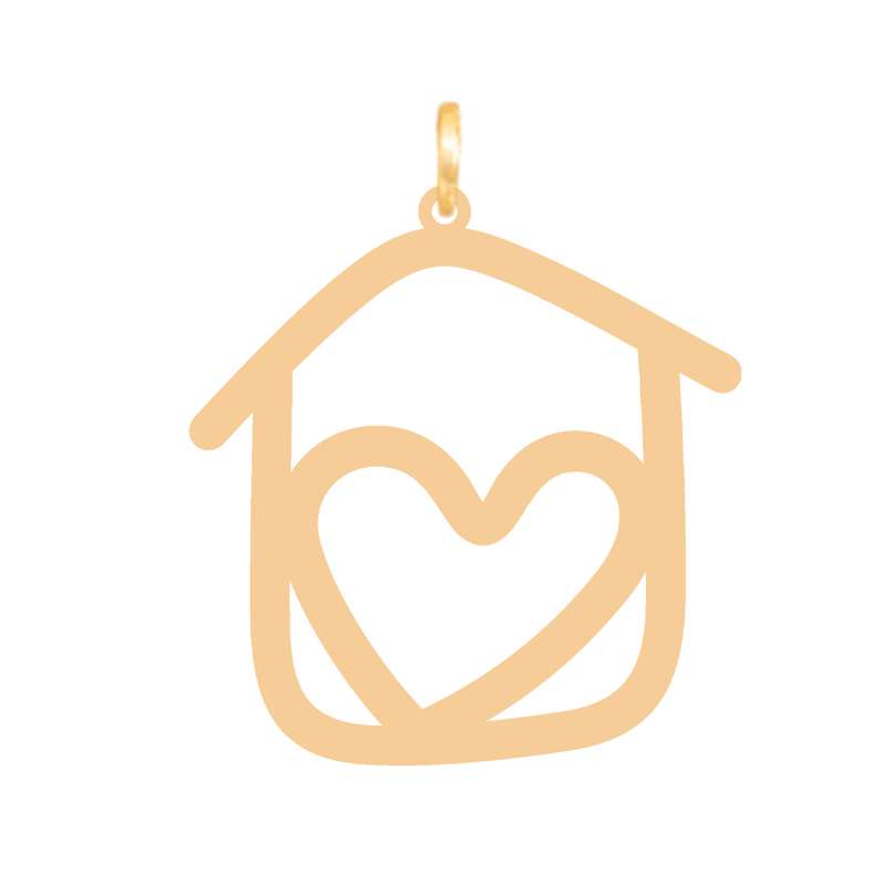 آویز گردنبند طلا 18 عیار زنانه باراد زر مدل قلب BZ209