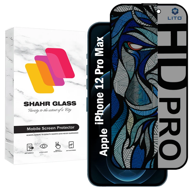 محافظ صفحه نمایش شهر گلس مدل LITOPRV مناسب برای گوشی موبایل اپل iPhone 12 Pro Max