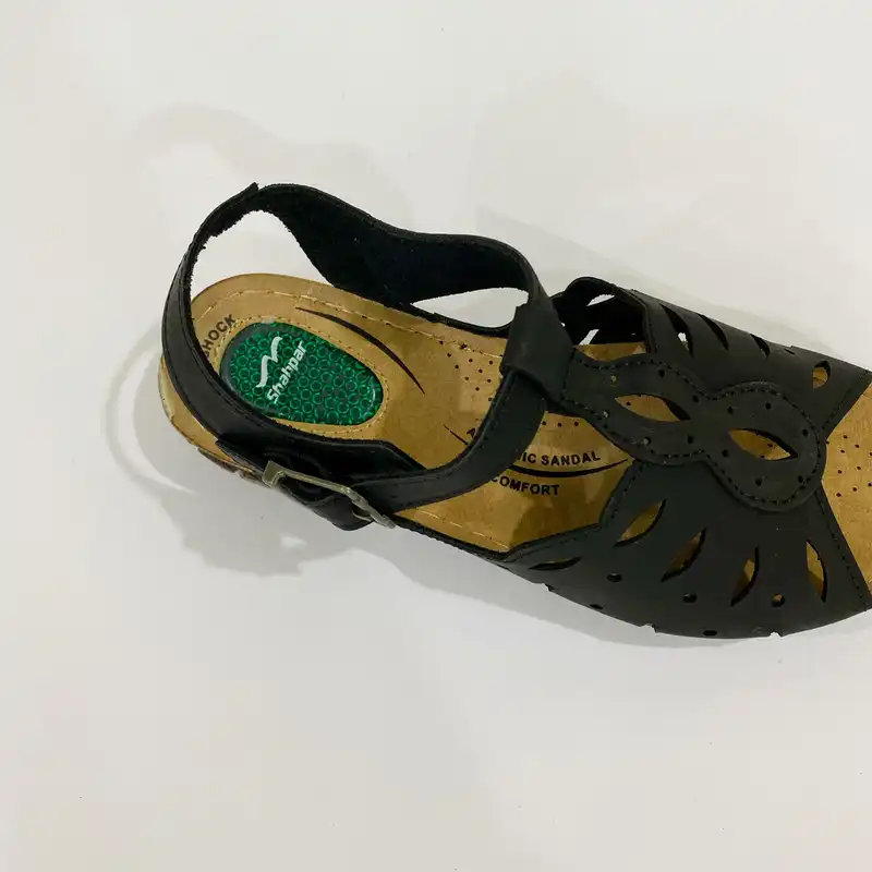 صندل زنانه شهپر مدل P1-padide108-BK