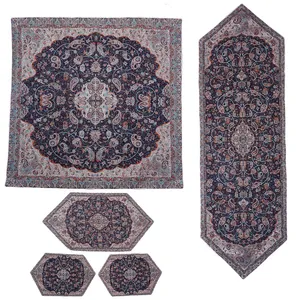 ست 5 تکه رومیزی ترمه کد 1004