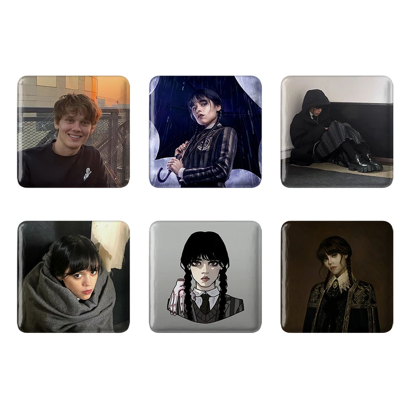 مگنت خندالو طرح سریال ونزدی Wednesday کد 1339B مجموعه 6 عددی