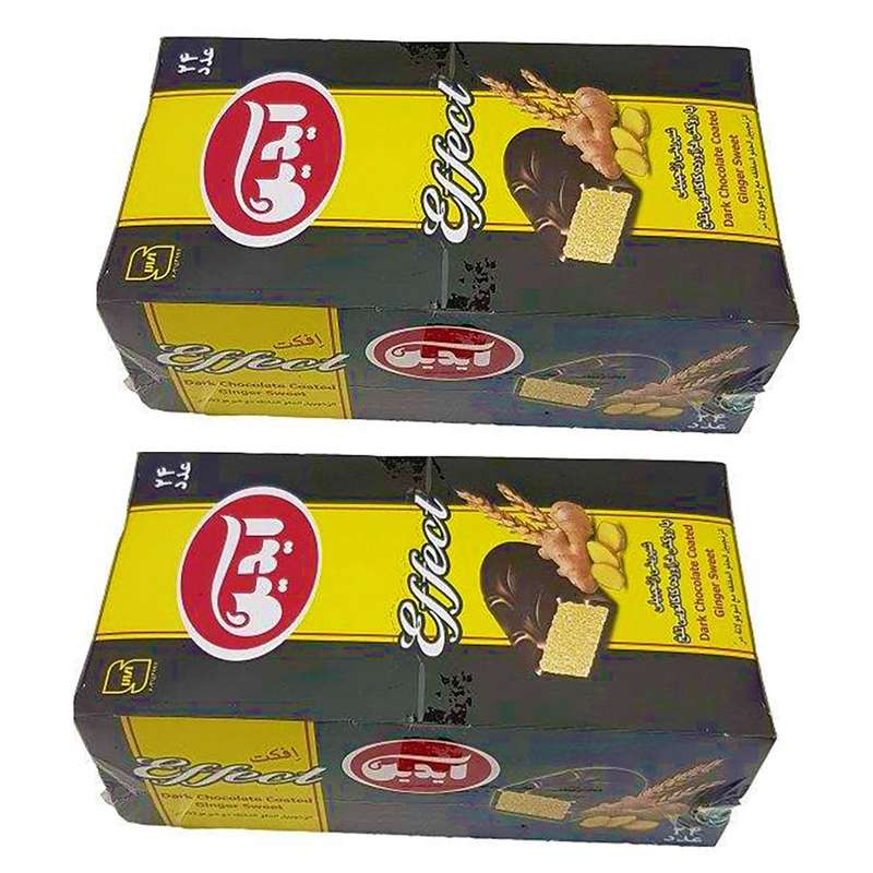 شیرینی زنجبیلی با روکش کاکائویی تلخ آیدین - 456 گرم بسته 48 عددی