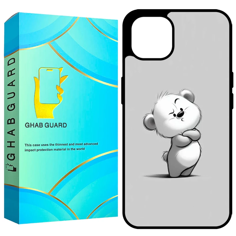 کاور قاب گارد طرح خرس مدل GCHP14 مناسب برای گوشی موبایل اپل iPhone 14