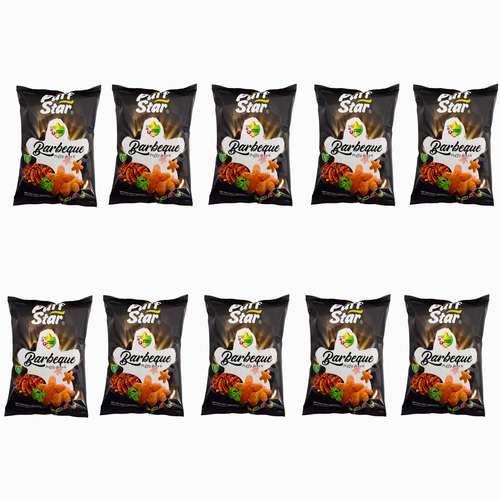 اسنک سویق پفی چهار جوانه پف استار - 50 گرم بسته 10 عددی