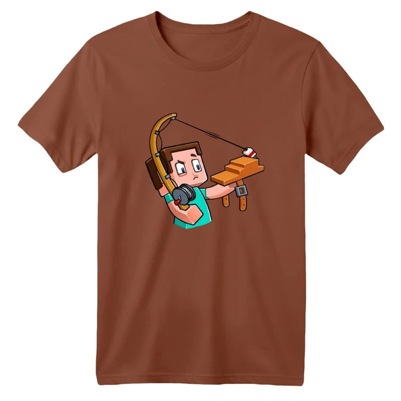 تی شرت آستین کوتاه بچگانه مدل ماینکرفت کد 09