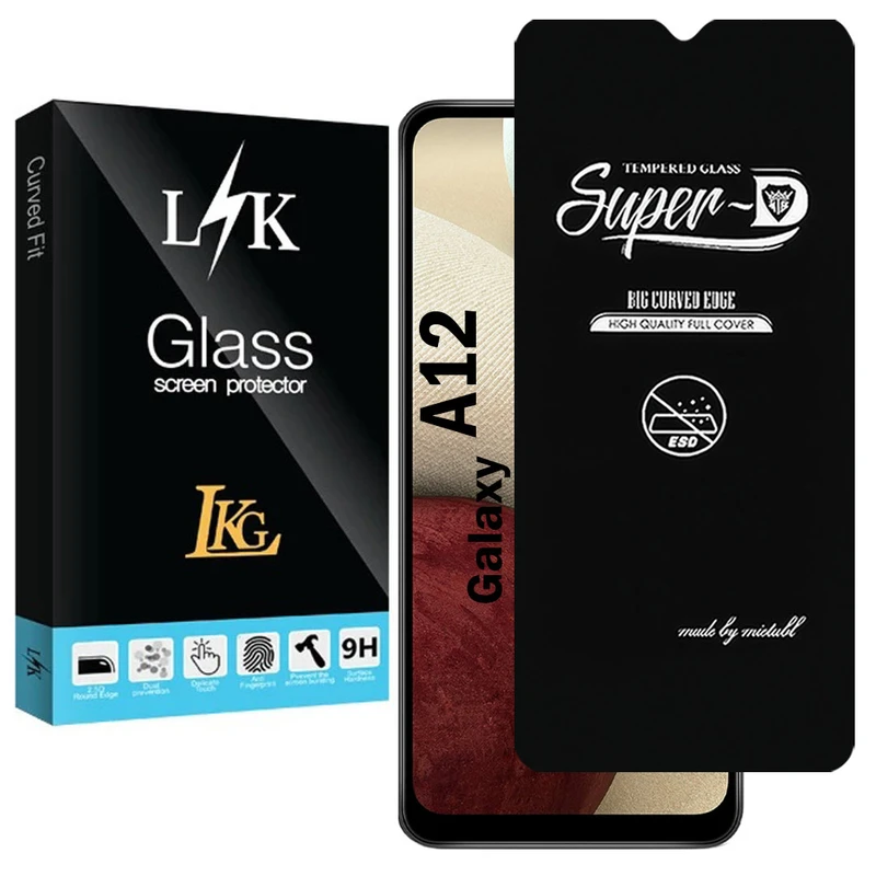 محافظ صفحه نمایش شیشه ای ال کا جی مدل SupD-Lk مناسب برای گوشی موبایل سامسونگ Galaxy A12