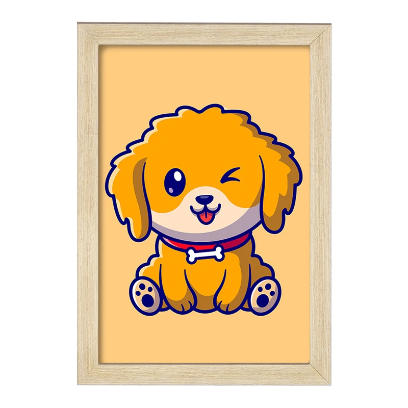 تابلو خندالو مدل  حیوانات بامزه سگ کد 25423