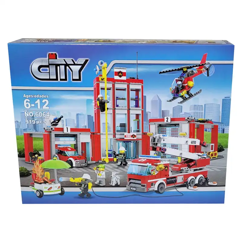 ساختنی ایستگاه و ماشین اتش نشانی مدل CITY کد 6064111111