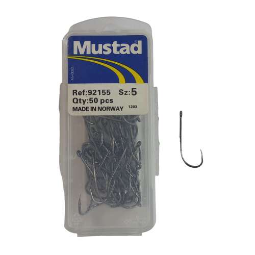 قلاب ماهیگیری موستاد سایز 5 مدل فلزی بسته 50 عددی