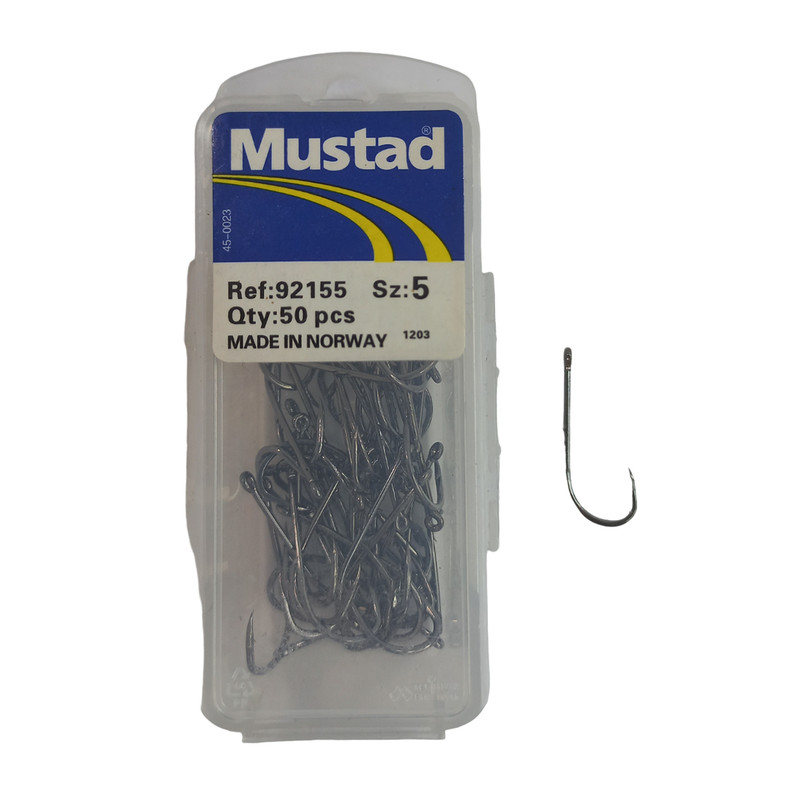 قلاب ماهیگیری موستاد سایز 5 مدل فلزی بسته 50 عددی
