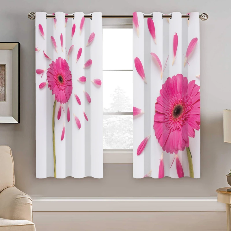 پرده نیروانا طرح گل مدل مخمل کد 5212 سایز 140×200 سانتی متر