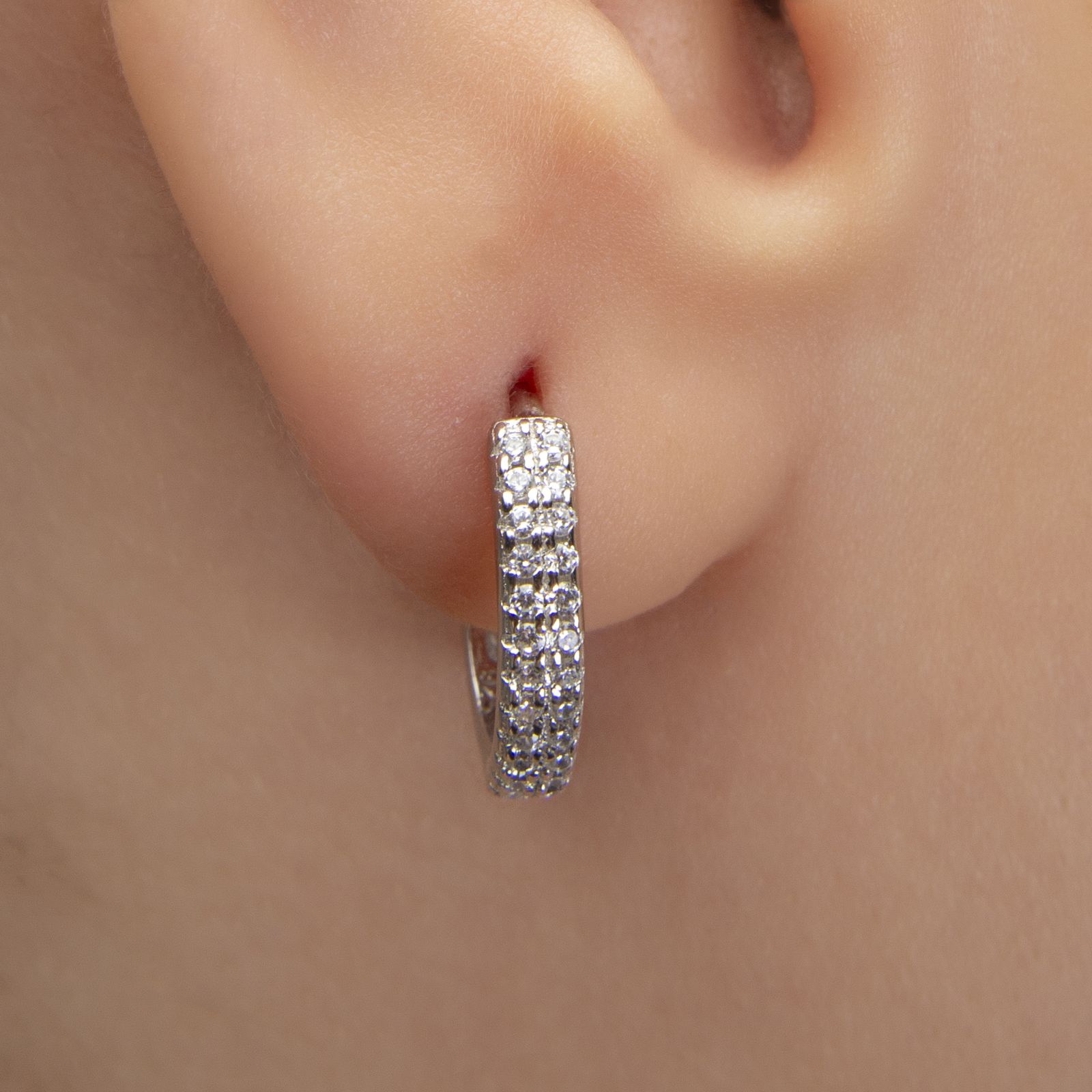گوشواره نقره زنانه مدل AMT-G025 -  - 5