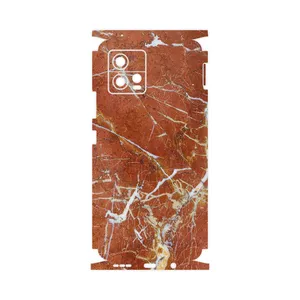 MAHOOT Red Marble-FullSkin Cover Sticker for Motorola Moto G72