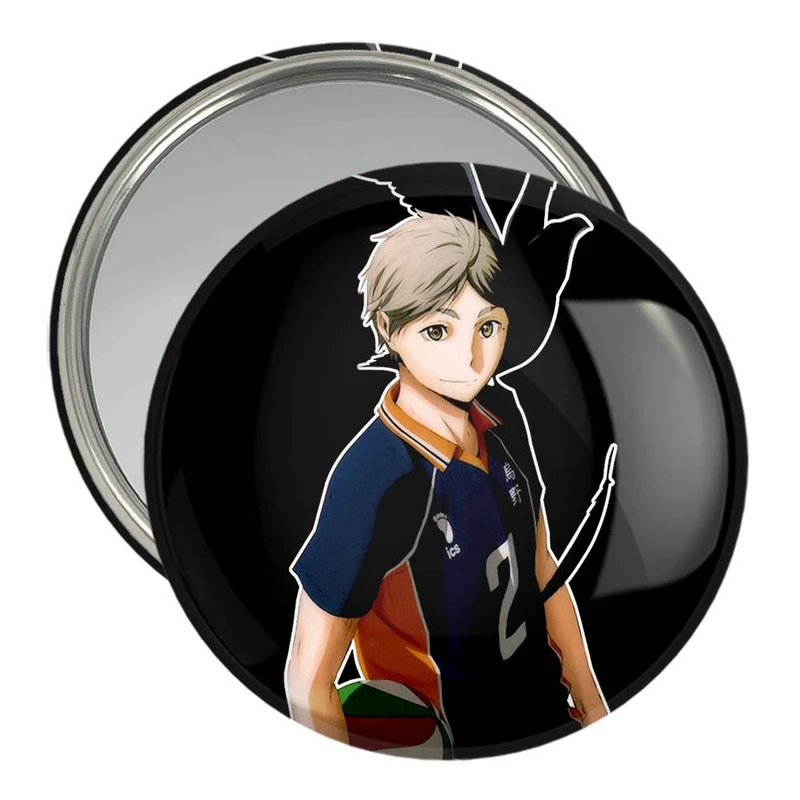 آینه جیبی خندالو مدل کوشی سوگاوارا انیمه آبشار سرنوشت هایکیو کاگیاما  کد 10093