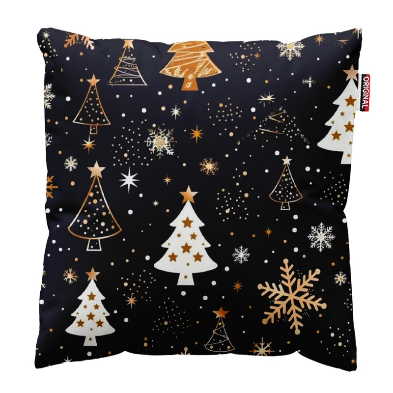 کوسن پاد آفرین طرح زمستان و برف کد 2342 سایز 30*30 سانتی متر