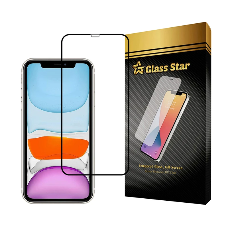 محافظ صفحه نمایش گلس استار مدل FULSLGS مناسب برای گوشی موبایل اپل iPhone 11 / iPhone XR