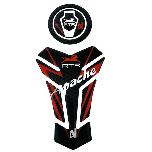 برچسب بدنه و باک موتور سیکلت وارون مدل W-53-RD مناسب برای آپاچی 200 بسته 4 عددی