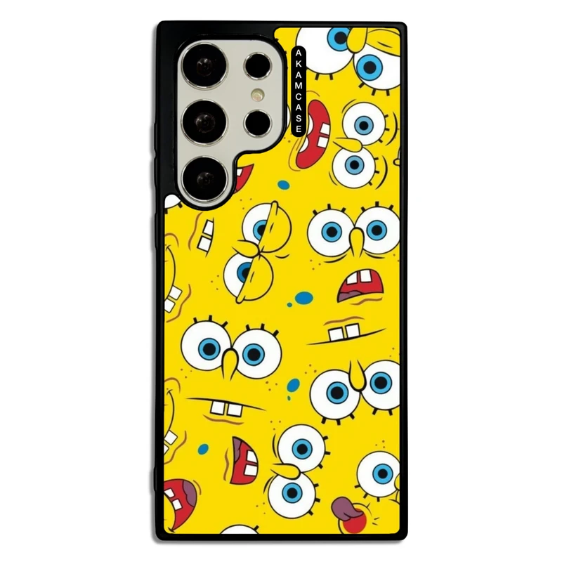 کاور آکام مدل AMC-WSGS23U-SPONGE BOB5 مناسب برای گوشی موبایل سامسونگ Galaxy S23 Ultra