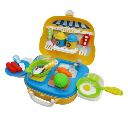 اسباب بازی آشپزخانه مدل Kitchen ware کد 9966 مجموعه 21 عددی