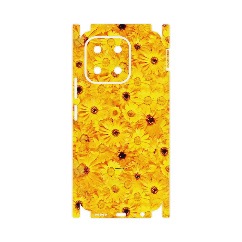 برچسب پوششی ماهوت مدل Yellow_Flower-FullSkin مناسب برای گوشی موبایل آنر X6b