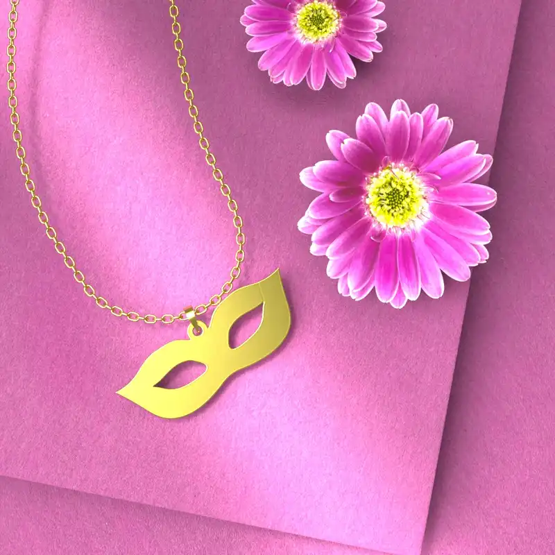 گردنبند طلا 18 عیار زنانه مدوپد مدل هالووین کد G3-1-1213