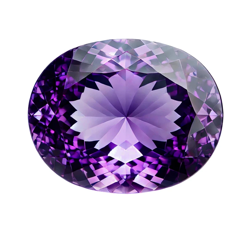 سنگ آمیتیست مدل الماس تراش کد 17