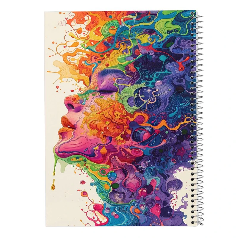 دفتر ژورنال نویسی 50 برگ مدوپد مدل نقطه ای طرح نقاشی آدم کد DF15692