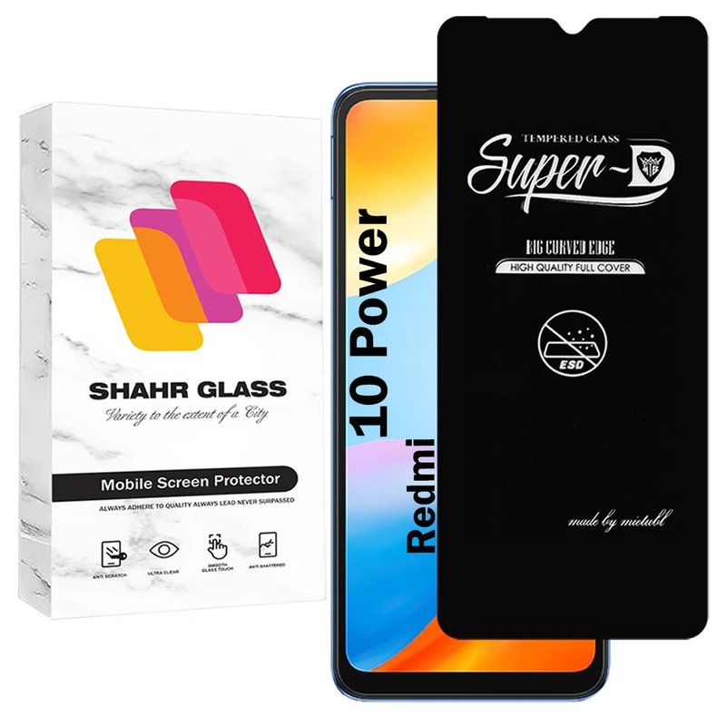 محافظ صفحه نمایش شهر گلس مدل SUPERDNSH مناسب برای گوشی موبایل شیائومی Redmi 10 Power