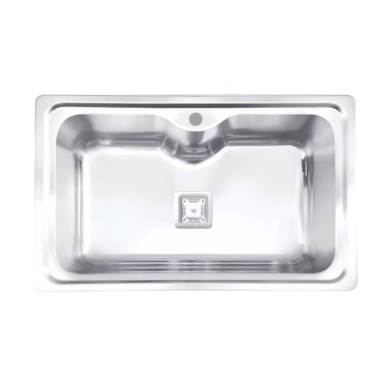 سینک ظرفشویی استیل توکار یک لگنه نگین الماس مدل SA54