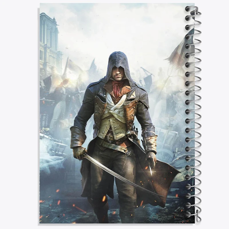 دفتر نقاشی 50 برگ خندالو مدل اساسینز کرید Assassins Creed کد 4977